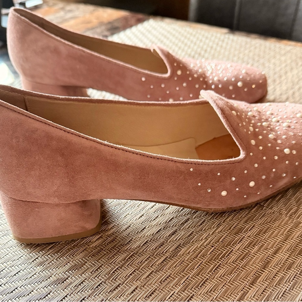 Pink taupe suede italian shoes - Picture 2 of 4